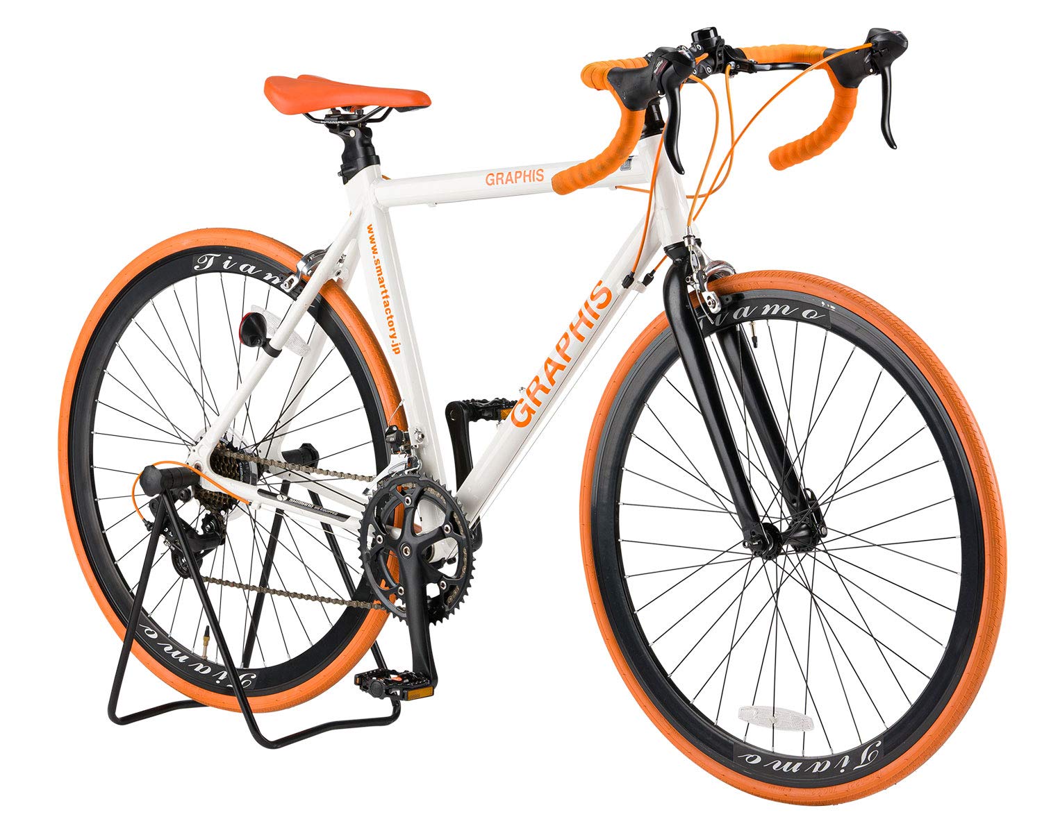 GRAPHIS ロードバイク　GR-TIAMO Amazon | GRAPHIS(グラフィス) ロードバイク 700c 14段変速 STI